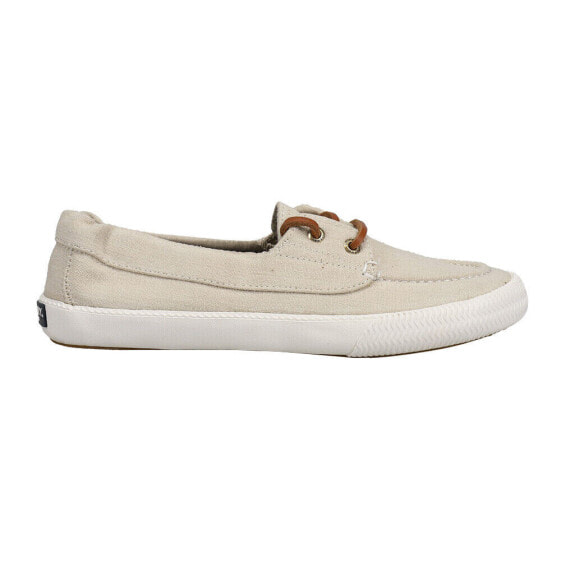 Sperry Lounge Away 2 Linen Slip On Boat Womens Beige Flats Casual STS86006