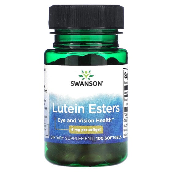 Lutein Esters, 6 mg, 100 Softgels