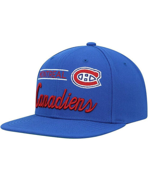 Men's Blue Montreal Canadiens Retro Lock Up Snapback Hat