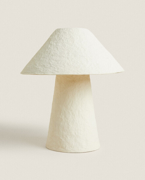 Papier-mâché table lamp