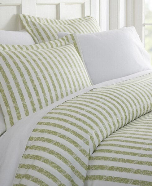 Tranquil Sleep Patterned Duvet Cover Set by The Home Collection, Queen/Full