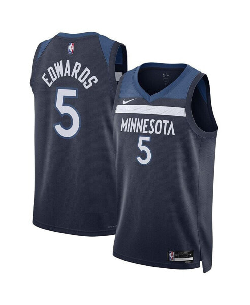 Футболка Nike мужская и женская Anthony Edwards Minnesota Timberwolves цвета темно-синий - иконическая версия