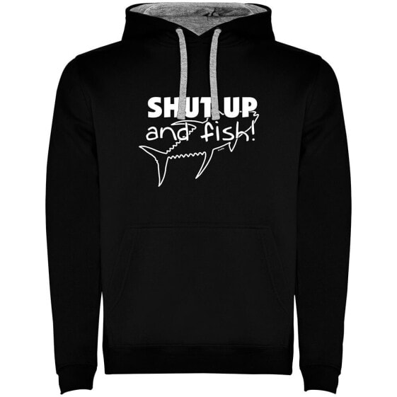 KRUSKIS Shut up And Fish Two-Colour hoodie
