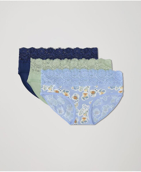 Women's Lace Waist Brief 3-Pack