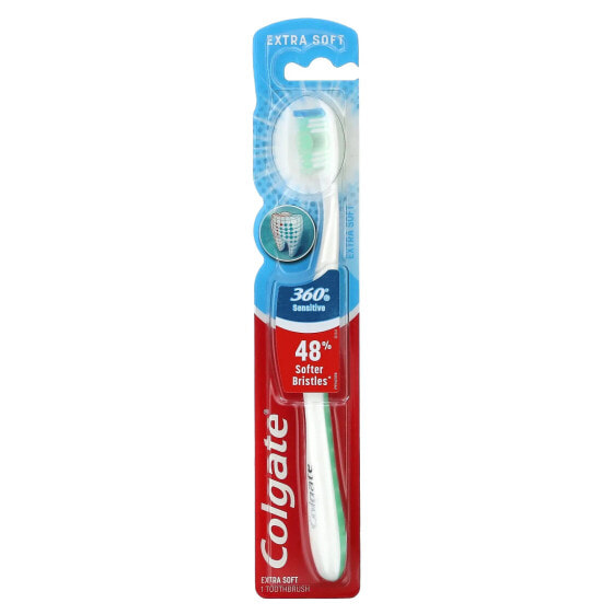 Мягкая зубная щетка Colgate 360° Sensitive, экстра-мягкая, 1 шт