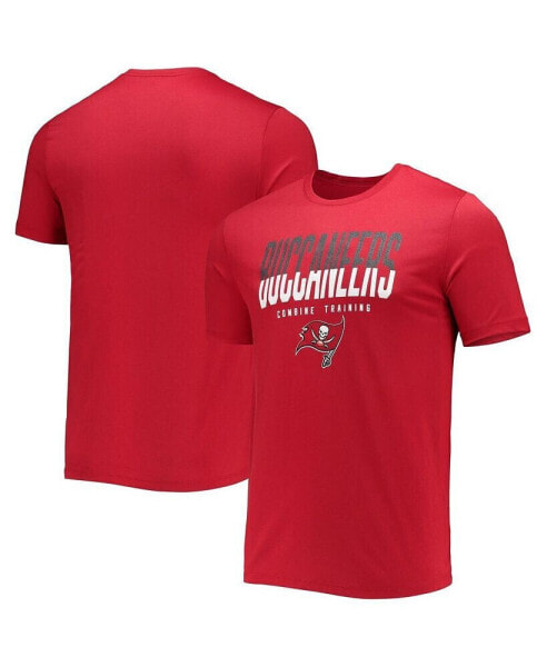 Men's Red Tampa Bay Buccaneers Combine Authentic Big Stage T-shirt