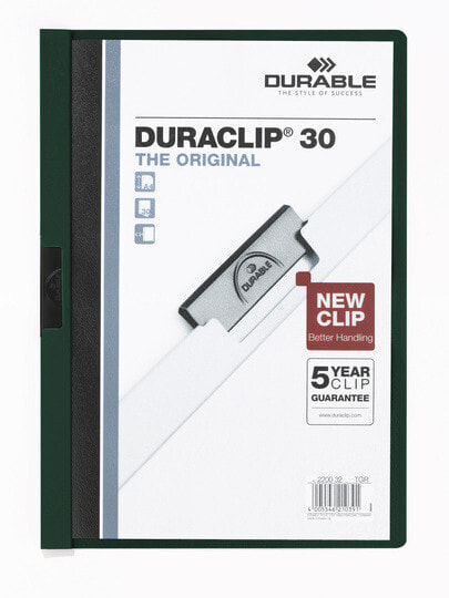 Durable DURACLIP 30 A4 - Black - Green - Transparent - PVC - 30 sheets - A4 - 1 pc(s)