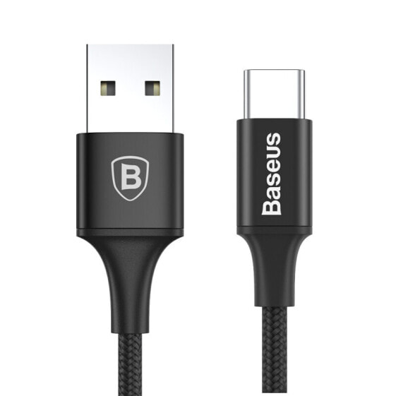 Кабель USB 2.0 USB A - USB C Baseus CAMKLF-BG1, 1 м, черный.