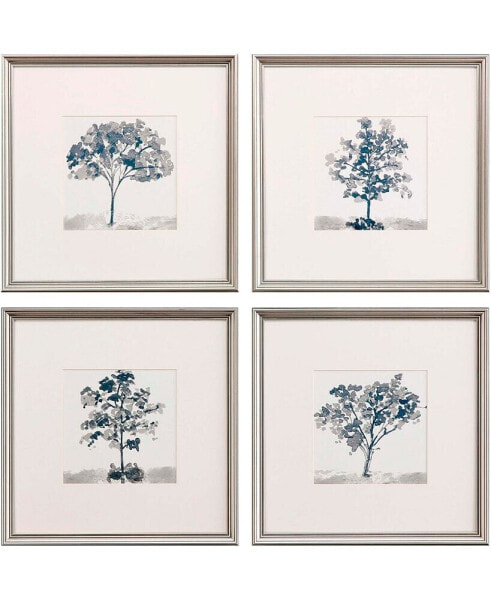 Slate Trees Wall Art Set, 4 Piece