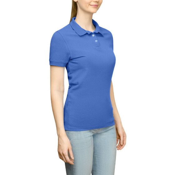 Футболка укороченная с короткими рукавами Page & Tuttle Solid Jersey для женщин Blue Casual P39919-OLM