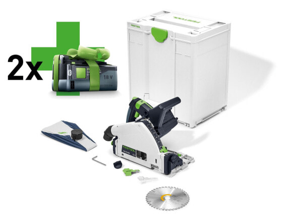 Festool Akku-Tauchsäge TSC 55 KEB-Basic mit 2x 5,0Ah Akku ohne Lader im Systainer