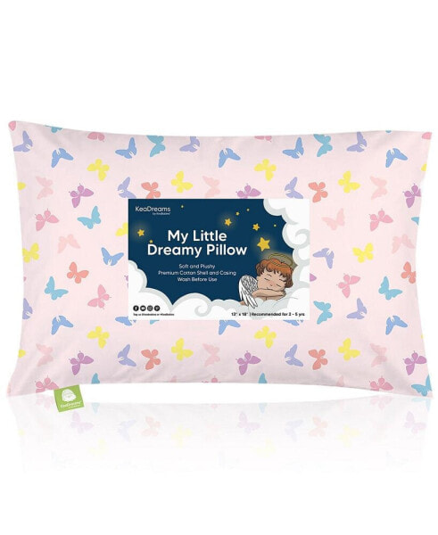Toddler Pillow with Pillowcase, Small Kids Pillow for Sleeping