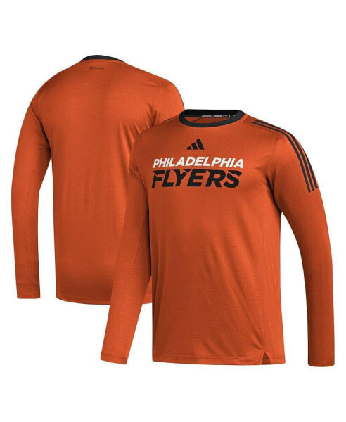 Men's Orange Philadelphia Flyers AEROREADY® Long Sleeve T-shirt
