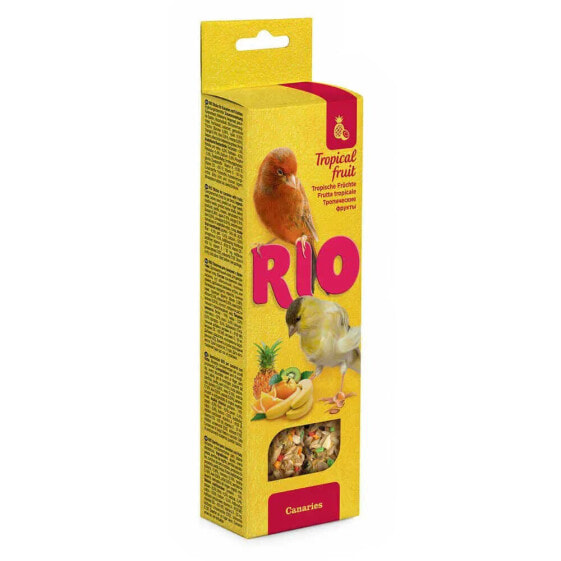 MEALBERRY Rio Sticks Tropical Fruit Canary 2x40g Bird Snacks 8 Units