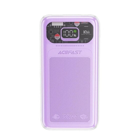 Внешний аккумулятор Acefast 10000mAh Sparkling Series szybkie ładowanie 30W фиолетовый