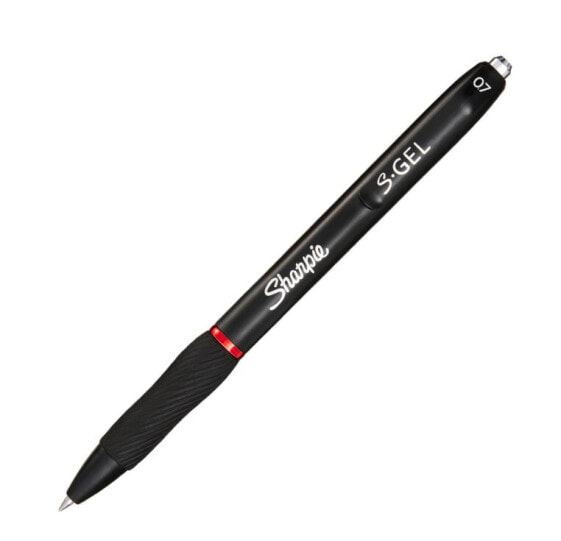 Dymo S-Gel - Retractable gel pen - Red - Black - Medium - 0.7 mm - Box