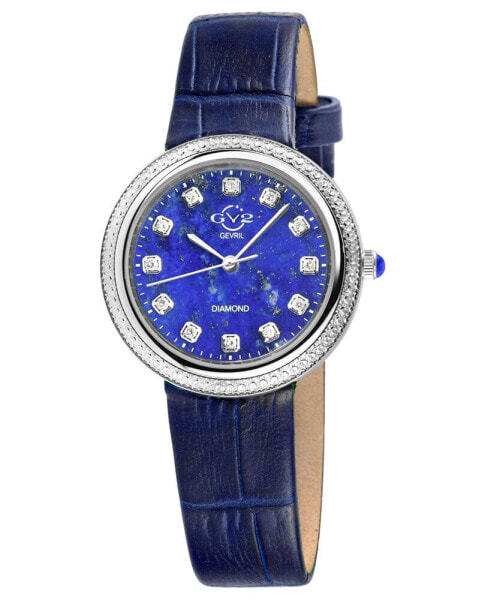 Часы GV2 Arezzo Blue Leather Watch 33mm
