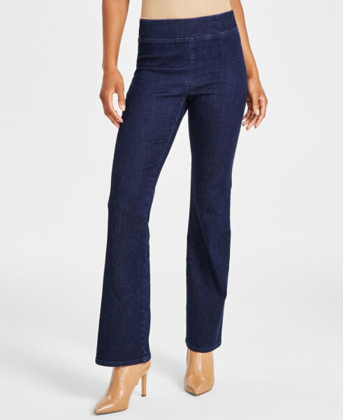 Women's High-Rise Pull-On Flare-Leg Jeans