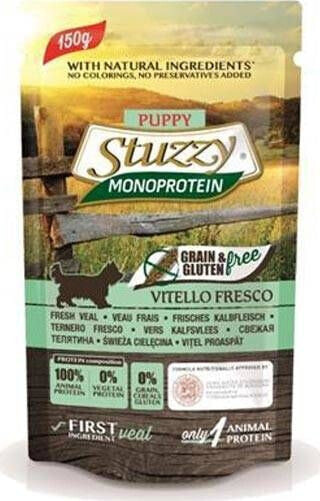 Stuzzy Stuzzy Monoprotein - mokra karma dla szczeniąt, cielęcina, 150 g uniwersalny