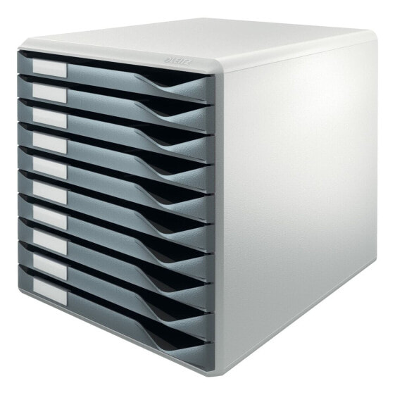 Модульный шкаф для документов Leitz Form Set 10 ящиков Серый Темно-серый полистирол Пластик 28,5 x 29 x 35,5 cm