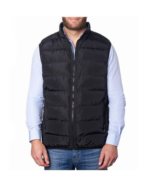 Men's Lightweight Down Alternative Puffer Vest Sleeveless Jacket