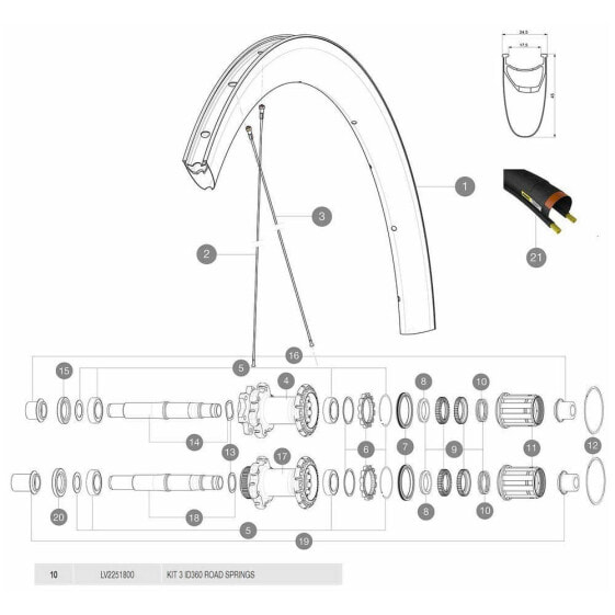 MAVIC ID360 Springs 3 Units