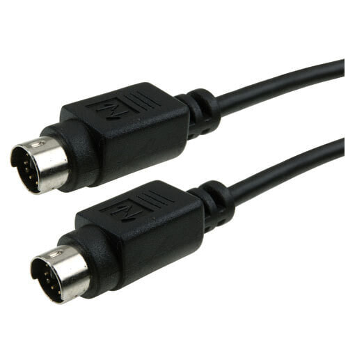 ICIDU S-Video Cable - 5m - 2 m - S-Video (4-pin) - S-Video (4-pin) - Black - Male/Male - 93 mm