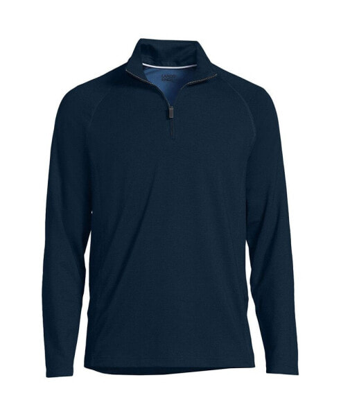 Men's Long Sleeve Raglan Social Active Quarter Zip