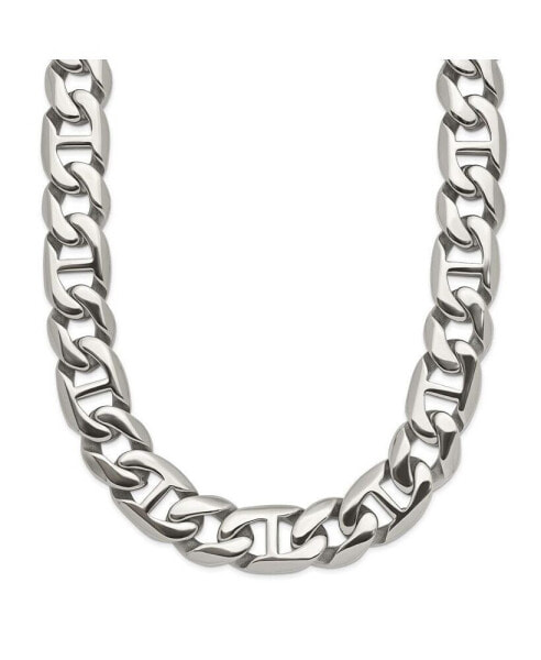 Stainless Steel Polished 24 inch Link Necklace