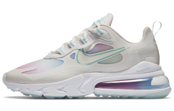 Nike Air Max 270 React 低帮 跑步鞋 女款 白蓝紫 / Кроссовки Nike Air Max 270 React CK6929-100