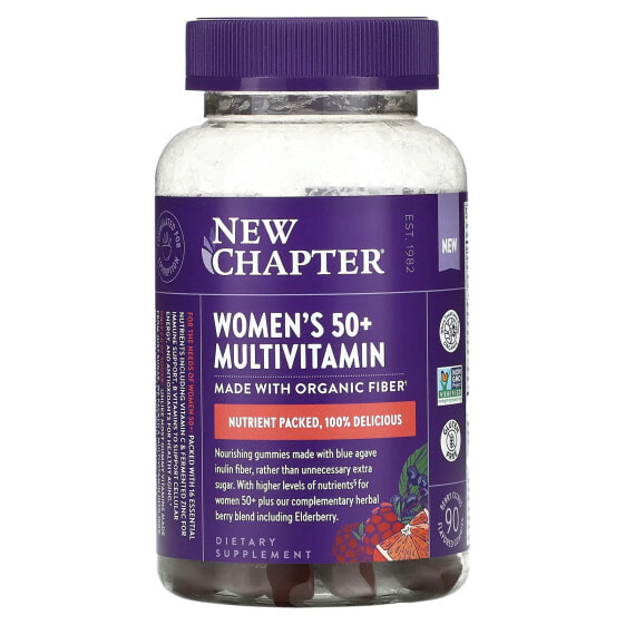 Мультивитамины для женщин 50+ New Chapter, Ягодно-цитрусовые жевательные мишки 90 шт