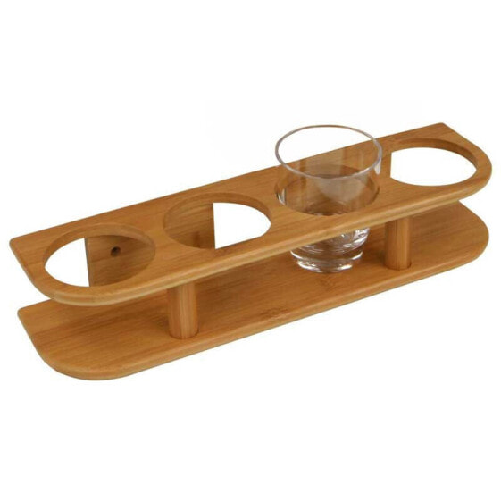 BAMBOO 4 Glasses Cup Holder