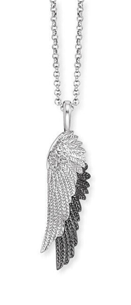 Ангел серебряное двухцветное колье Wingduo ERN-WINGDUO-BIB (цепочка, кулон)