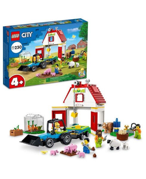 City Farm Barn & Farm Animals 60346 Building Set, 230 Pieces