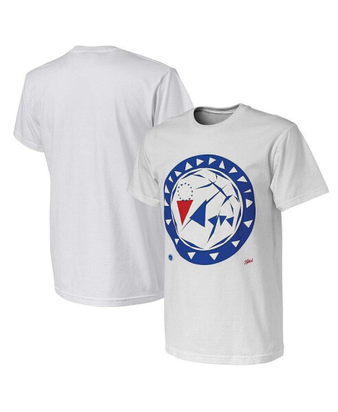 Men's NBA x Naturel White Philadelphia 76ers No Caller ID T-shirt