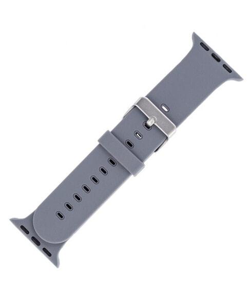 Gray Smooth Silicone Band Compatible with 38/40/41mm Apple Watch