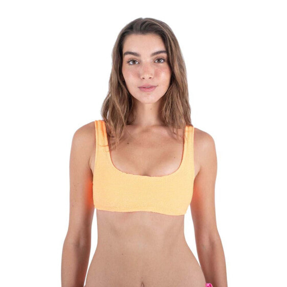 HURLEY Solid Soft Scrunch Pull On Bikini Top