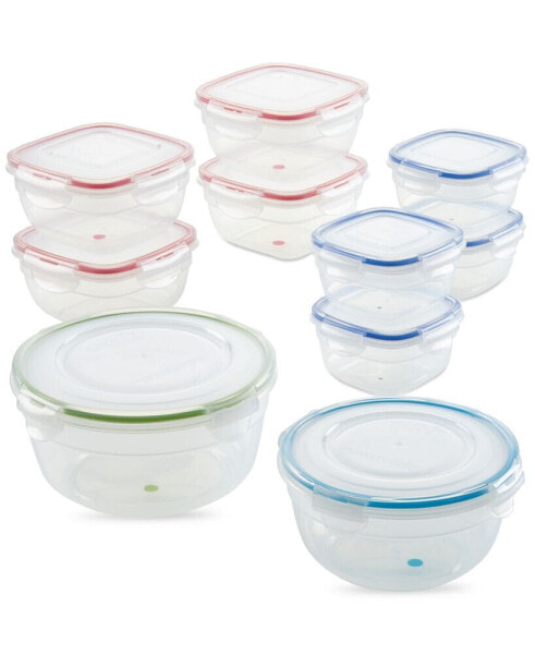 Easy Essentials Color Mates 20-Pc. Food Storage Container Set
