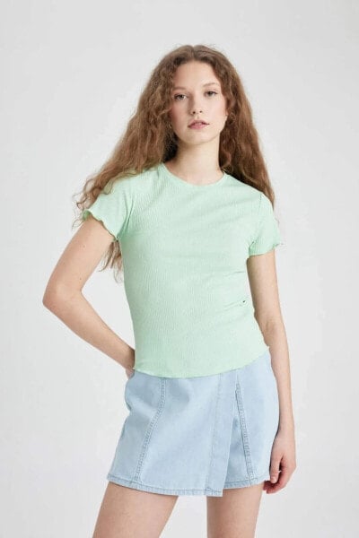 Kadın T-shirt K7064az/gn240 Lt.green