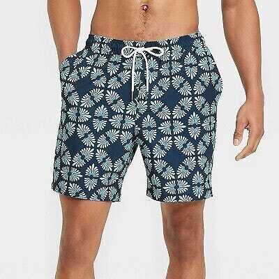 Men's 7" 4-Way Stretch Elevated Elastic Waist Trunk Swimsuit - Goodfellow & Co