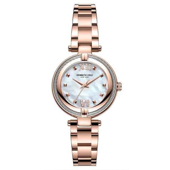 Наручные часы Kenneth Cole Ladies Crystalized Rose-Gold Quartz Dress Watch KC51052001
