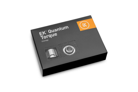 EK Water Blocks EK-Quantum Torque 6-Pack STC 10/16 - Fittings - Brass - Nickel - Silver - 1/4"