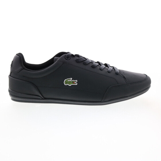 Lacoste Chaymon Crafted 07221 Mens Black Leather Lifestyle Sneakers Shoes 11.5