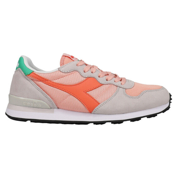 Diadora Camaro Wn Lace Up Womens Grey, Orange Sneakers Casual Shoes 176564-C884