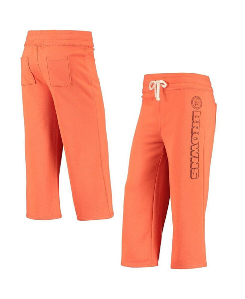 Women's Orange Cleveland Browns Cropped Pants