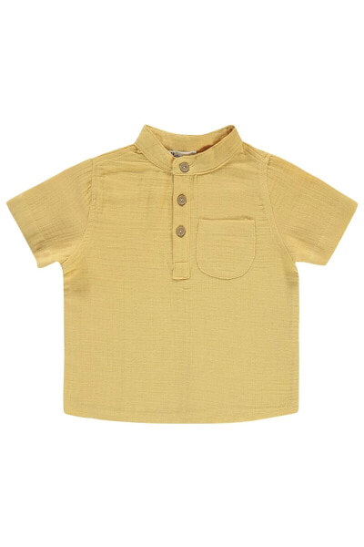 Erkek Çocuk Gömlek 2-5 Yaş Sarı