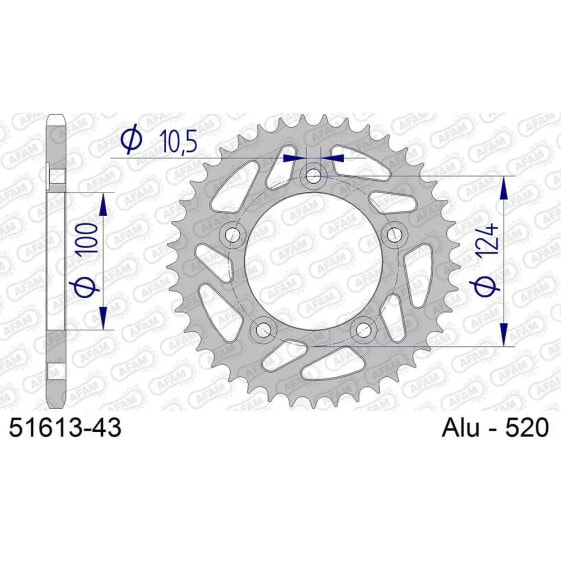 AFAM 51613 Rear Sprocket