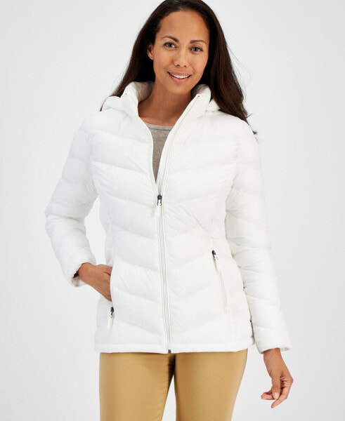 Women's Packable Hooded Puffer Coat, Created for Macy's