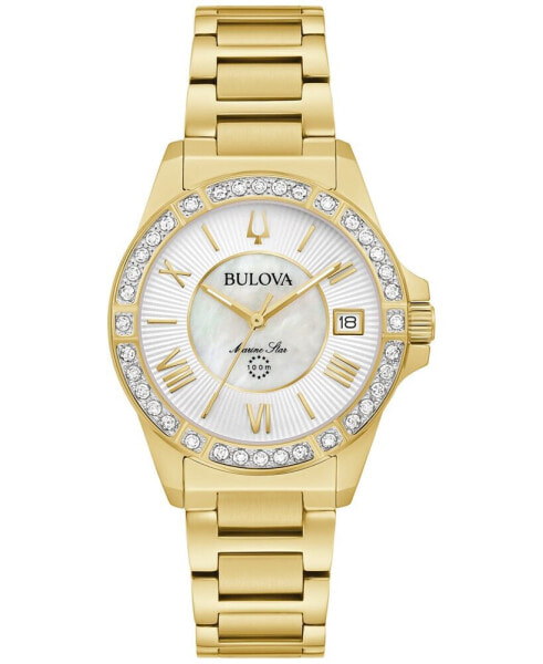 Часы Bulova Women's Marine Star Diamond Gold-Tone