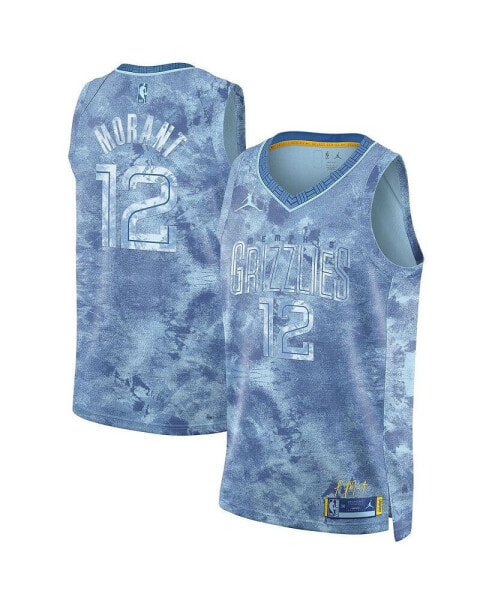 Футболка джерси Nike Ja Morant Light Blue Memphis Grizzlies для мужчин из коллекции Select Series